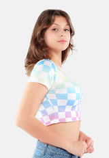 Checkered Short Top from London Rag International