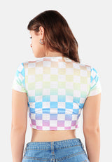 Checkered Short Top from London Rag International