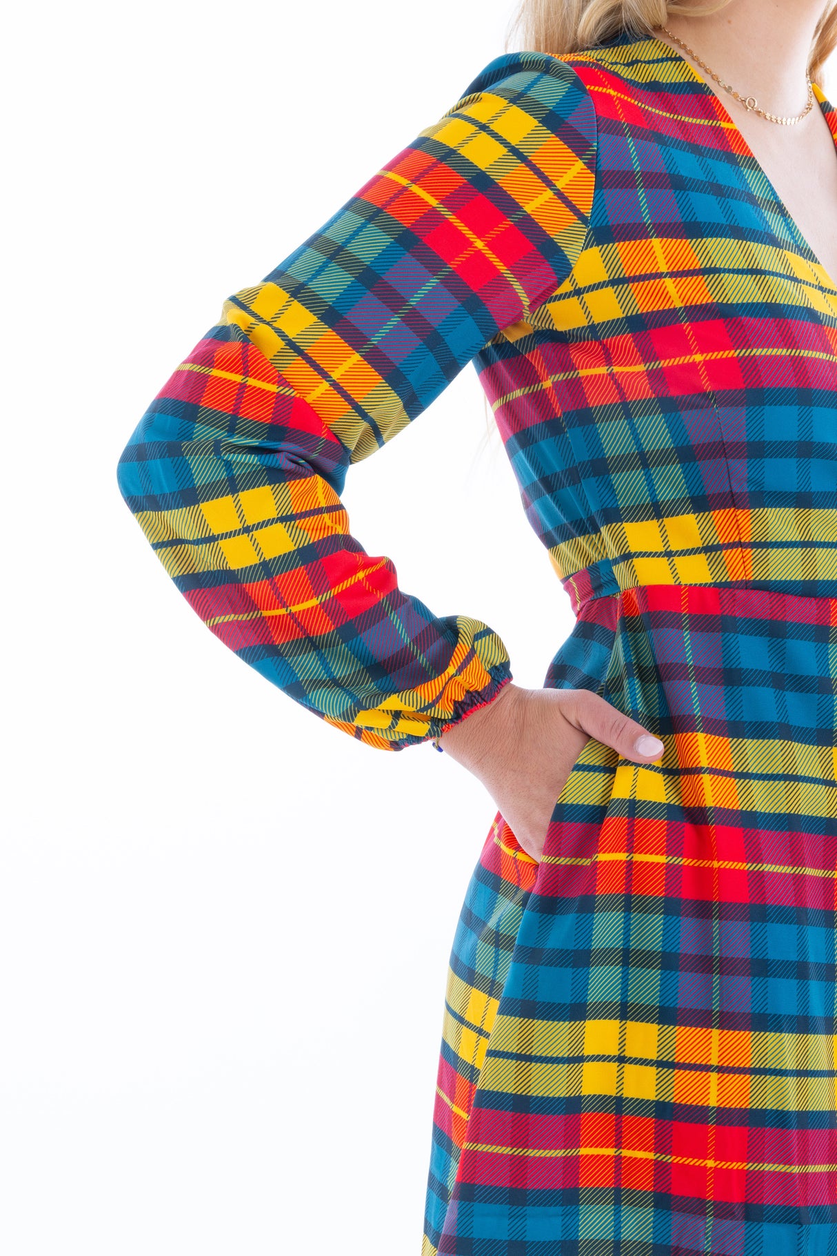 The Apple Cider | Fall Plaid Wrap Dress from Shinesty