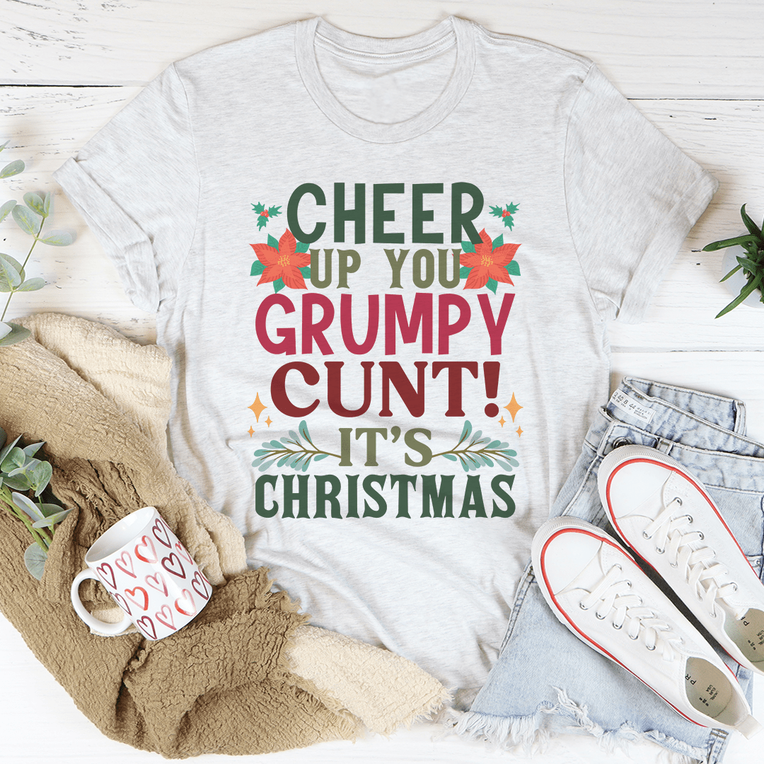 Cheer Up It's Christmas Tee from Peachy Sunday