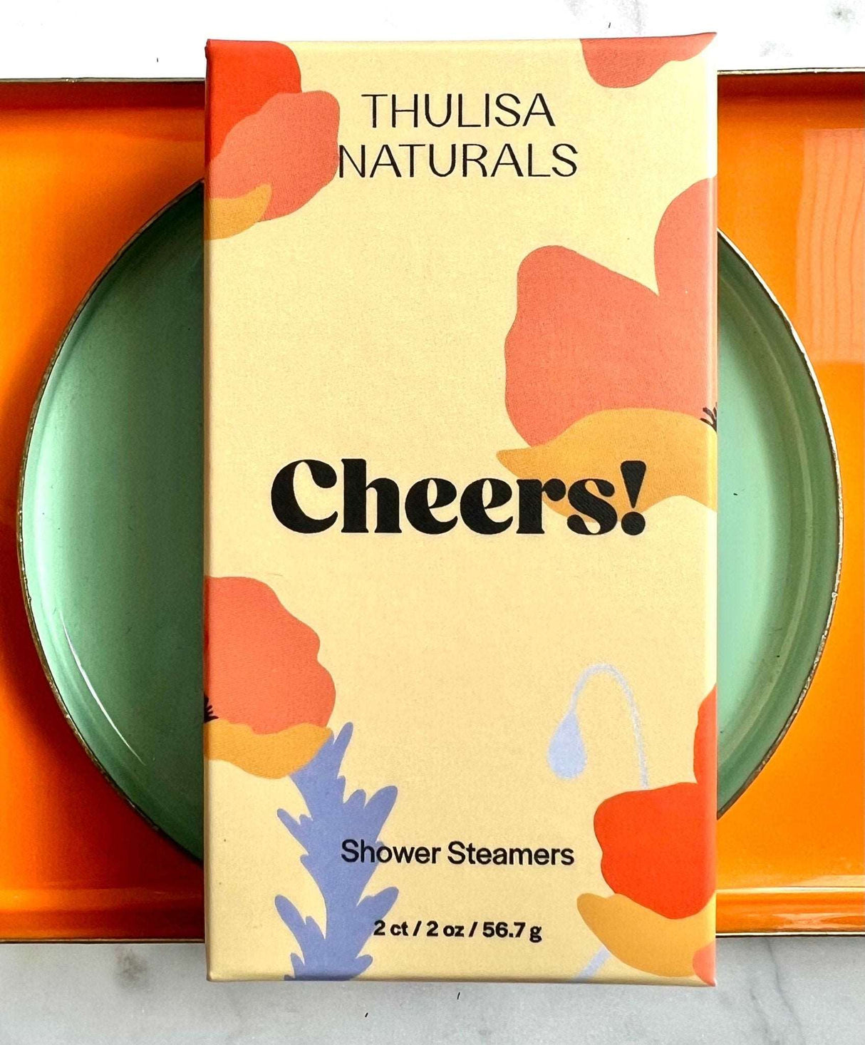 Cheers Pink Grapefruit Shower Steamers- 2 Pack from Thulisa Naturals