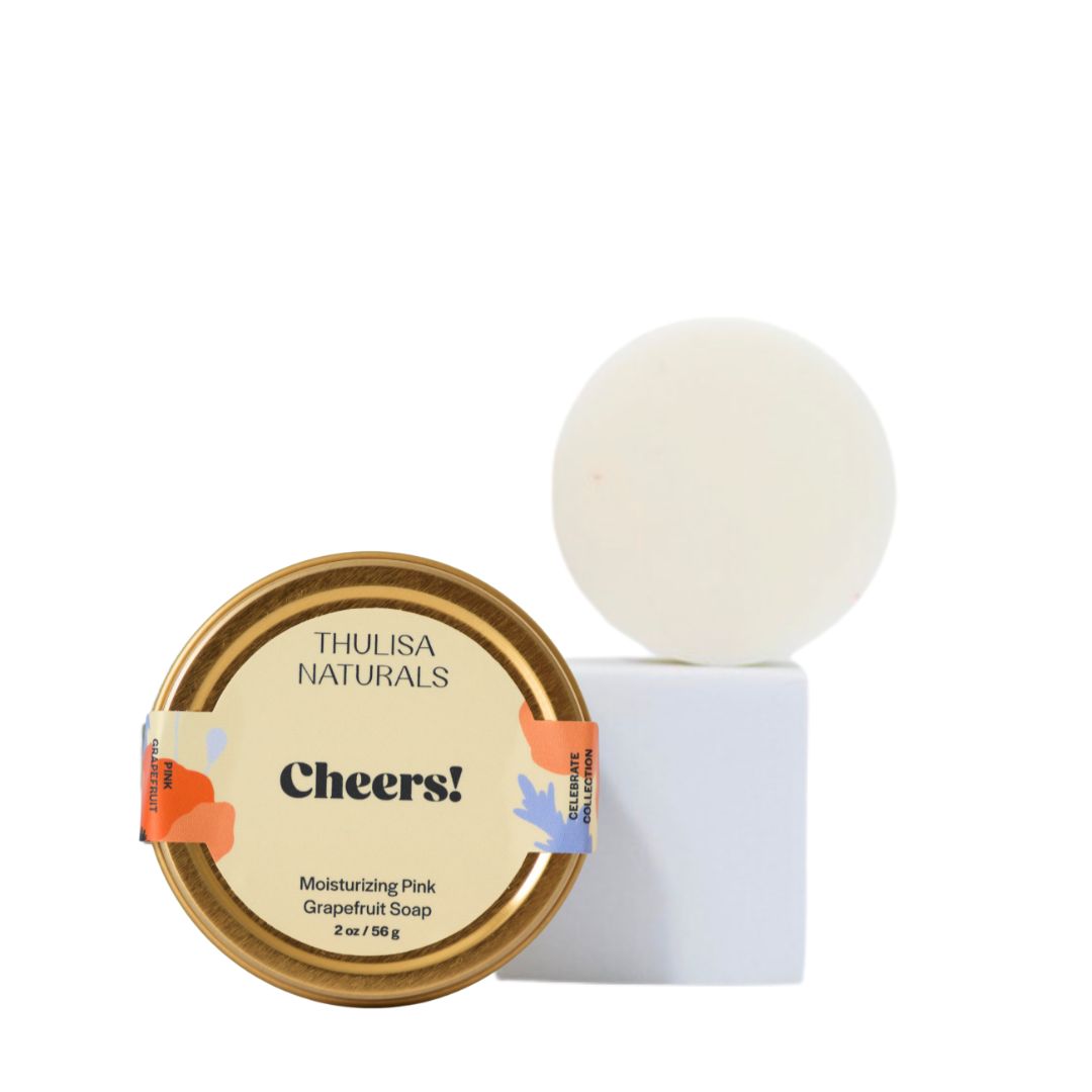 Cheers Grapefruit Shea Butter Hand and Body Travel Soap from Thulisa Naturals