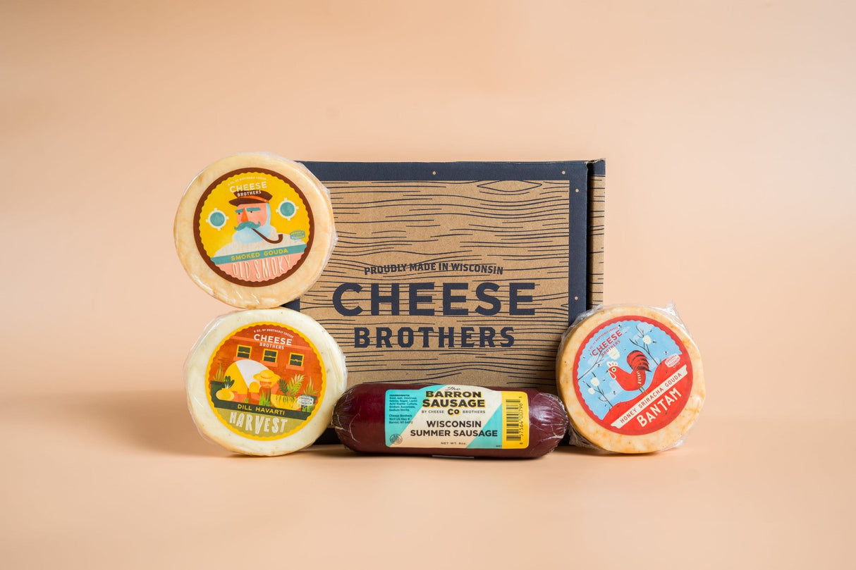 Cheese & Sausage Sampler (4-Pack) from Cheese Brothers, Inc.