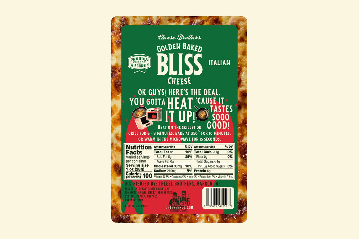 Italian Golden Baked Bliss Cheese from Cheese Brothers, Inc.