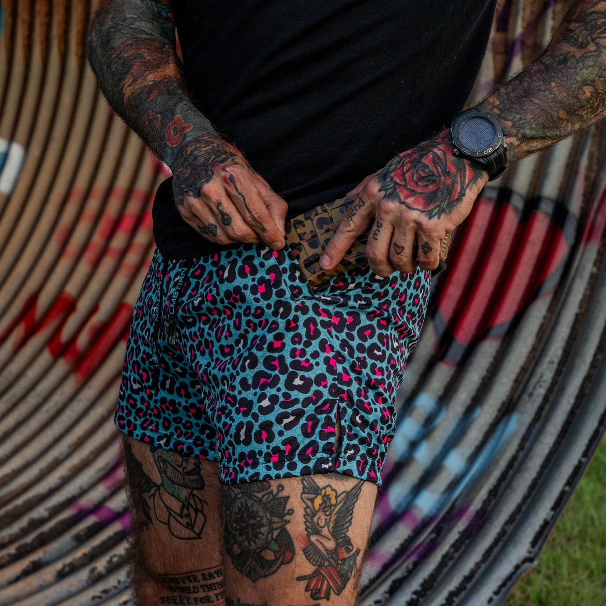 Men's Mesh Hoochie Daddy Shorts | 5" from Combat Iron Apparel