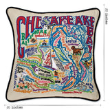 Chesapeake Bay Hand-Embroidered Pillow from Quirks!