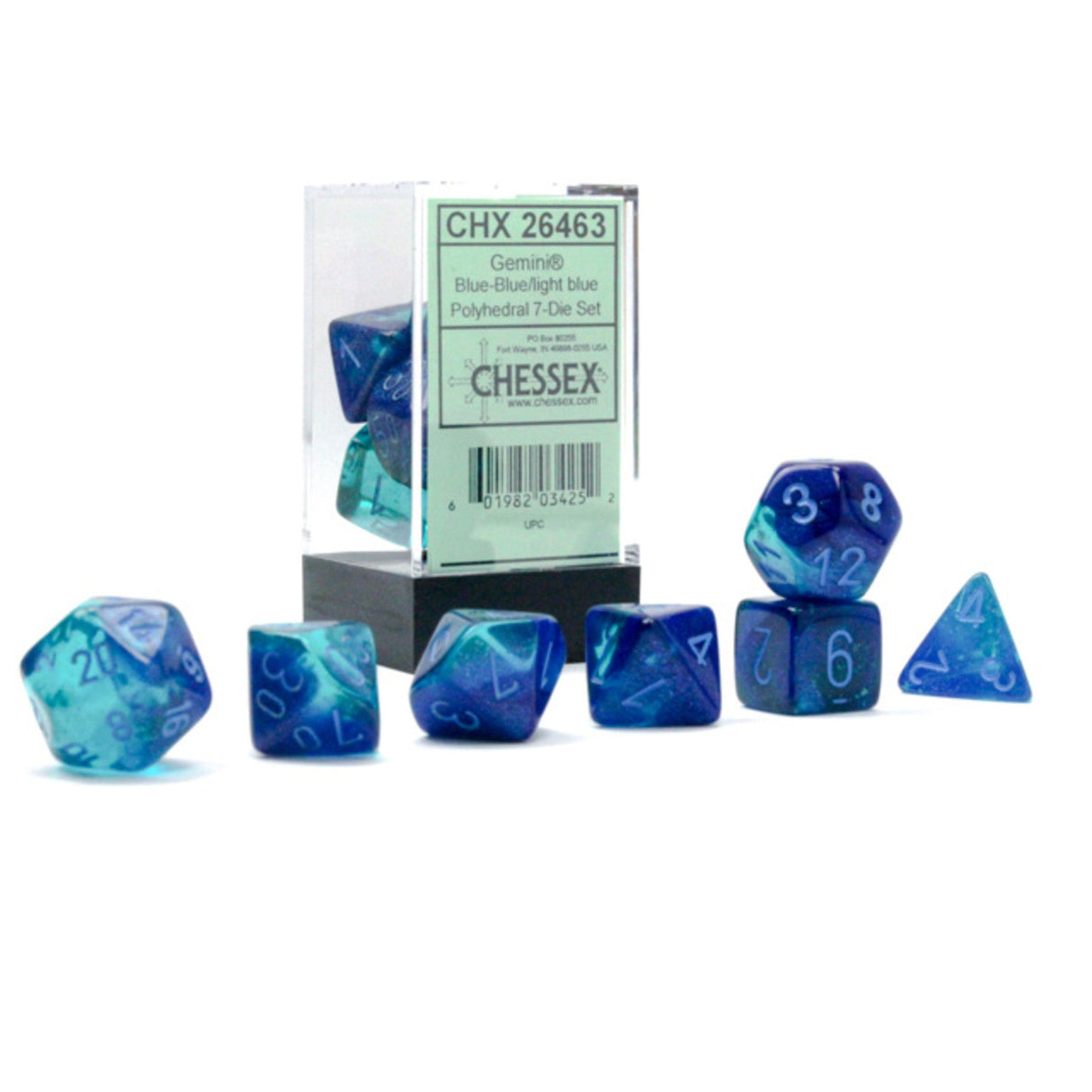 CHESSEX: POLYHEDRAL Gemini DICE SETS From PunkOuter Games