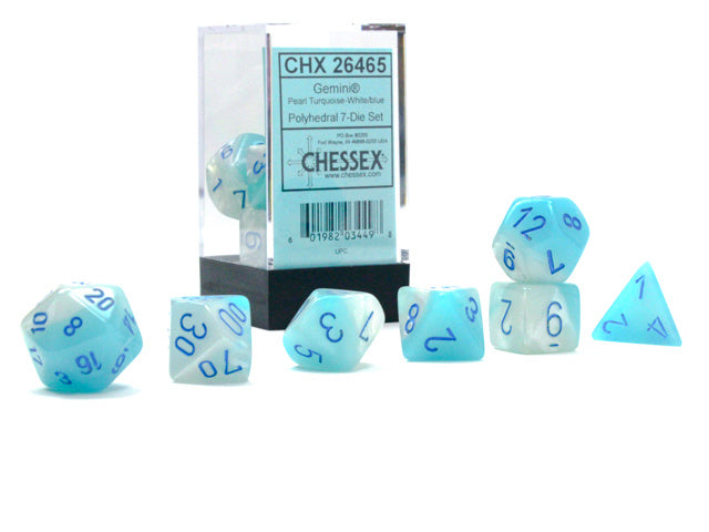 CHESSEX: POLYHEDRAL Gemini DICE SETS From PunkOuter Games