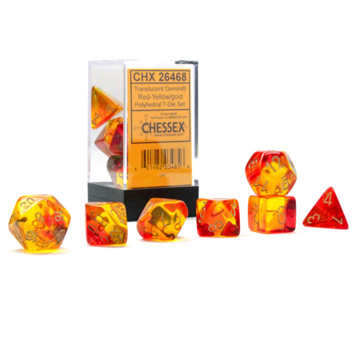 CHESSEX: POLYHEDRAL Gemini DICE SETS From PunkOuter Games