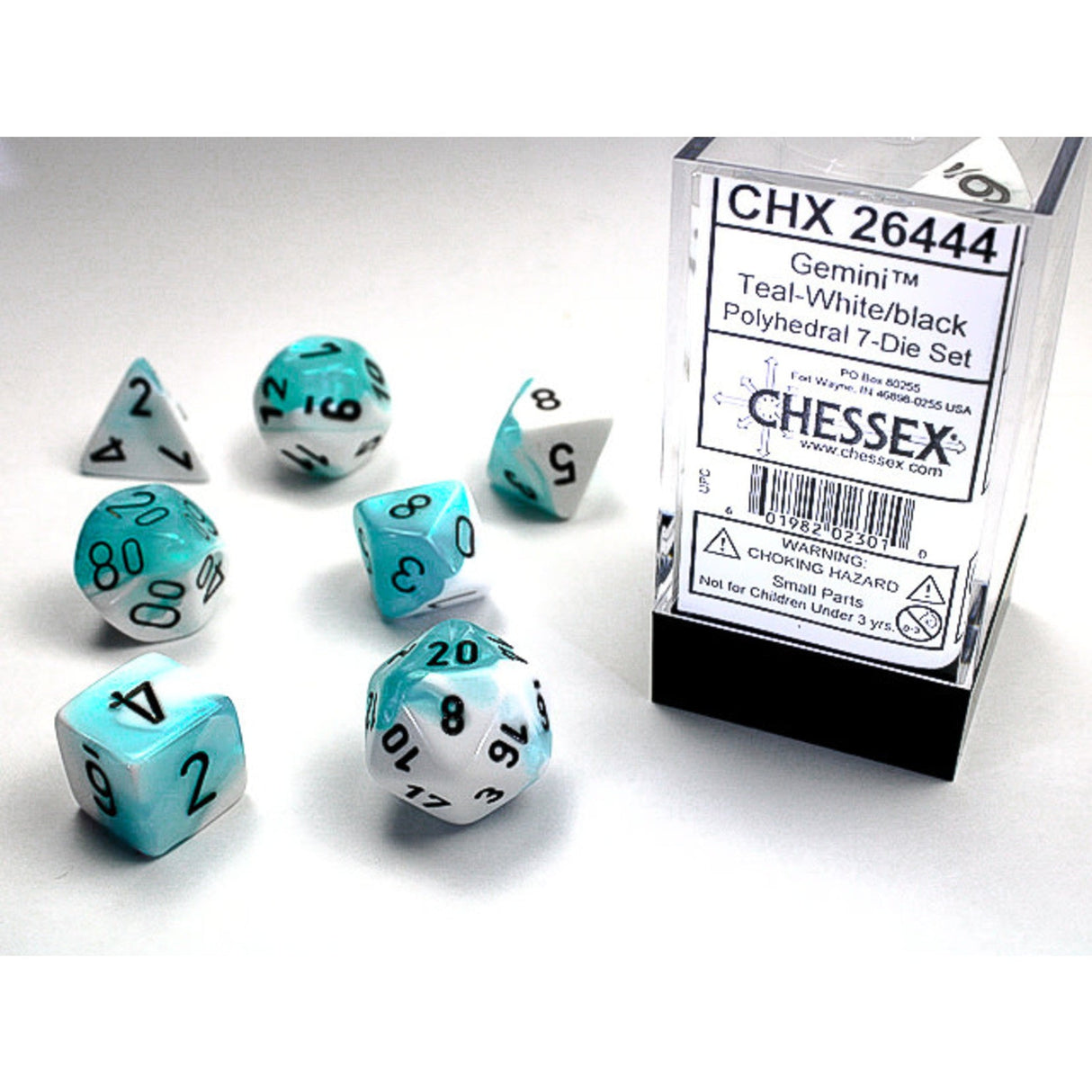 CHESSEX: POLYHEDRAL Gemini DICE SETS From PunkOuter Games
