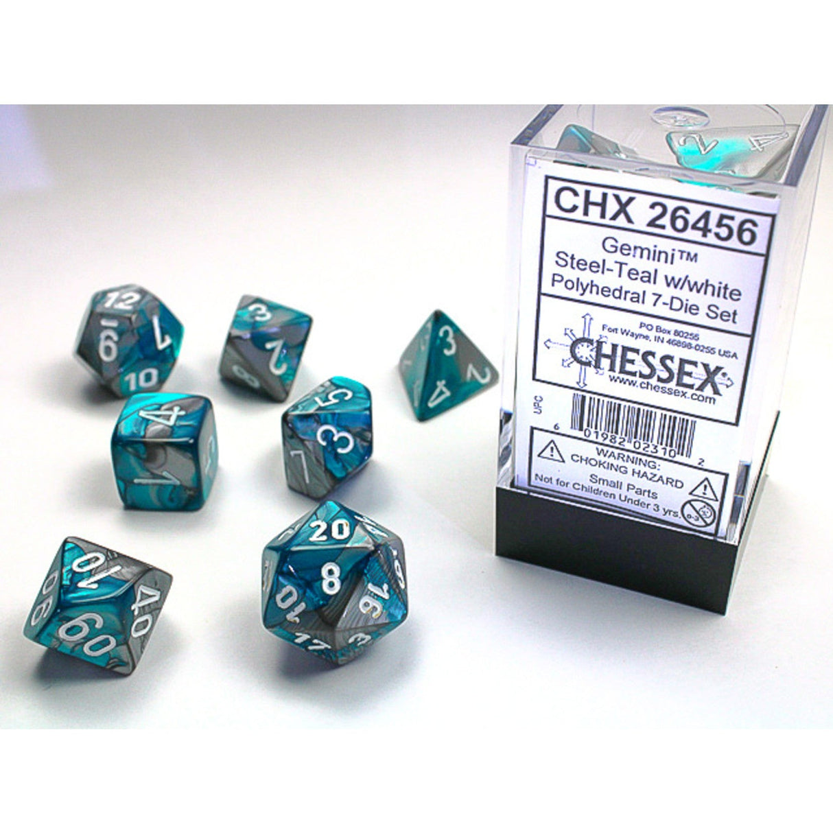 CHESSEX: POLYHEDRAL Gemini DICE SETS From PunkOuter Games