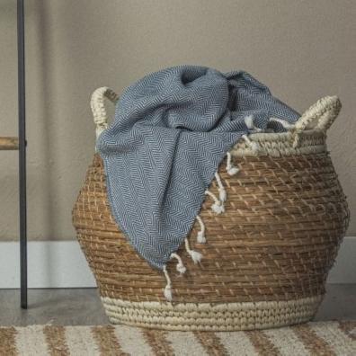 Chevron Oversized Turkish Cotton Throw Blanket – Extra Large, Lightweight, and Stylish from The Bali Market