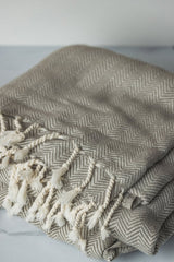 Chevron Oversized Turkish Cotton Throw Blanket – Extra Large, Lightweight, and Stylish from The Bali Market