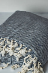 Chevron Oversized Turkish Cotton Throw Blanket – Extra Large, Lightweight, and Stylish from The Bali Market