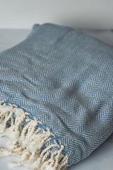 Chevron Oversized Turkish Cotton Throw Blanket – Extra Large, Lightweight, and Stylish from The Bali Market