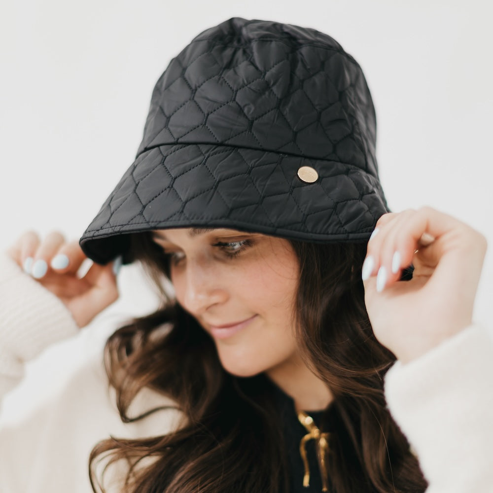 Chiara Quilted Bucket Hat from Pretty Simple