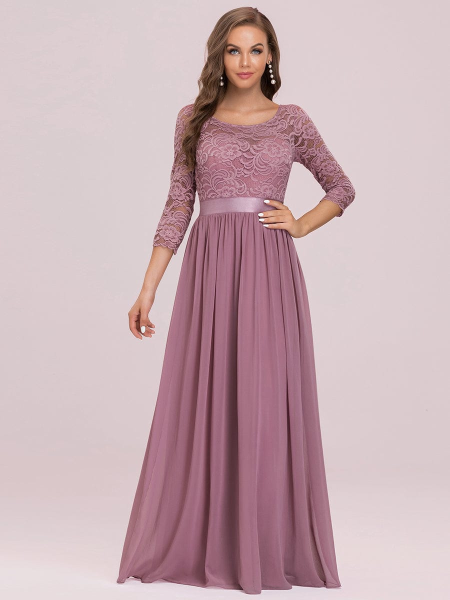 3/4 Sleeve Formal Dress from MsDressly