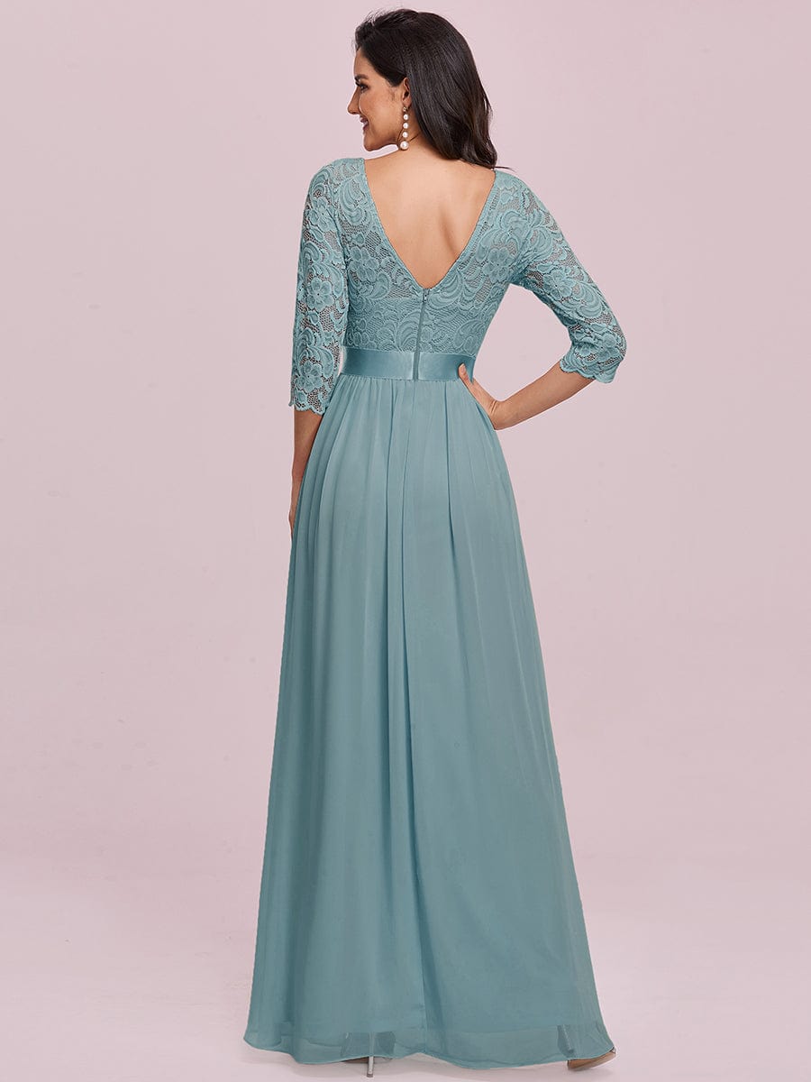 3/4 Sleeve Formal Dress from MsDressly