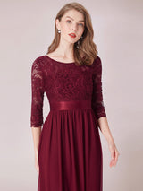 3/4 Sleeve Formal Dress from MsDressly