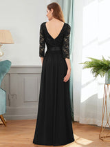 3/4 Sleeve Formal Dress from MsDressly