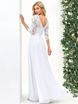 3/4 Sleeve Formal Dress from MsDressly