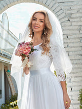 3/4 Sleeve Formal Dress from MsDressly
