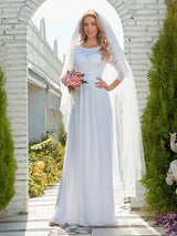 3/4 Sleeve Formal Dress from MsDressly