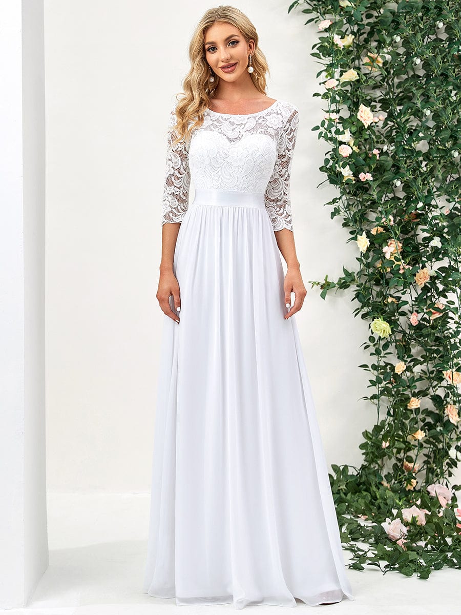 3/4 Sleeve Formal Dress from MsDressly