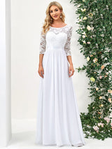3/4 Sleeve Formal Dress from MsDressly