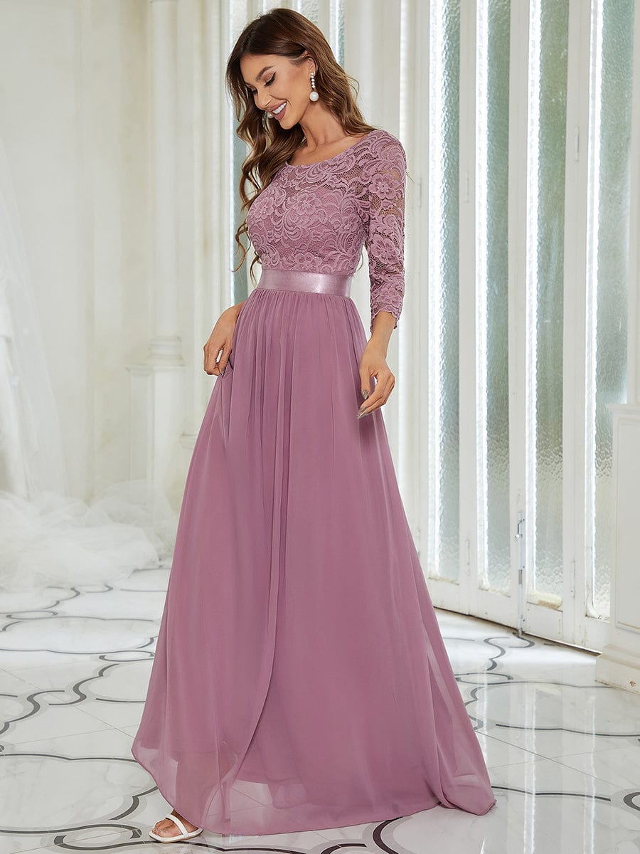 3/4 Sleeve Formal Dress from MsDressly