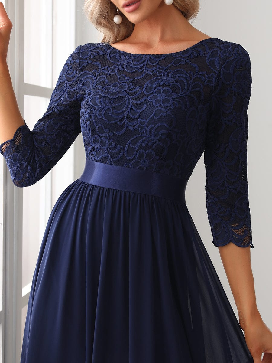 3/4 Sleeve Formal Dress from MsDressly