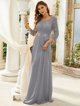 3/4 Sleeve Formal Dress from MsDressly