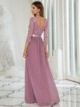 3/4 Sleeve Formal Dress from MsDressly