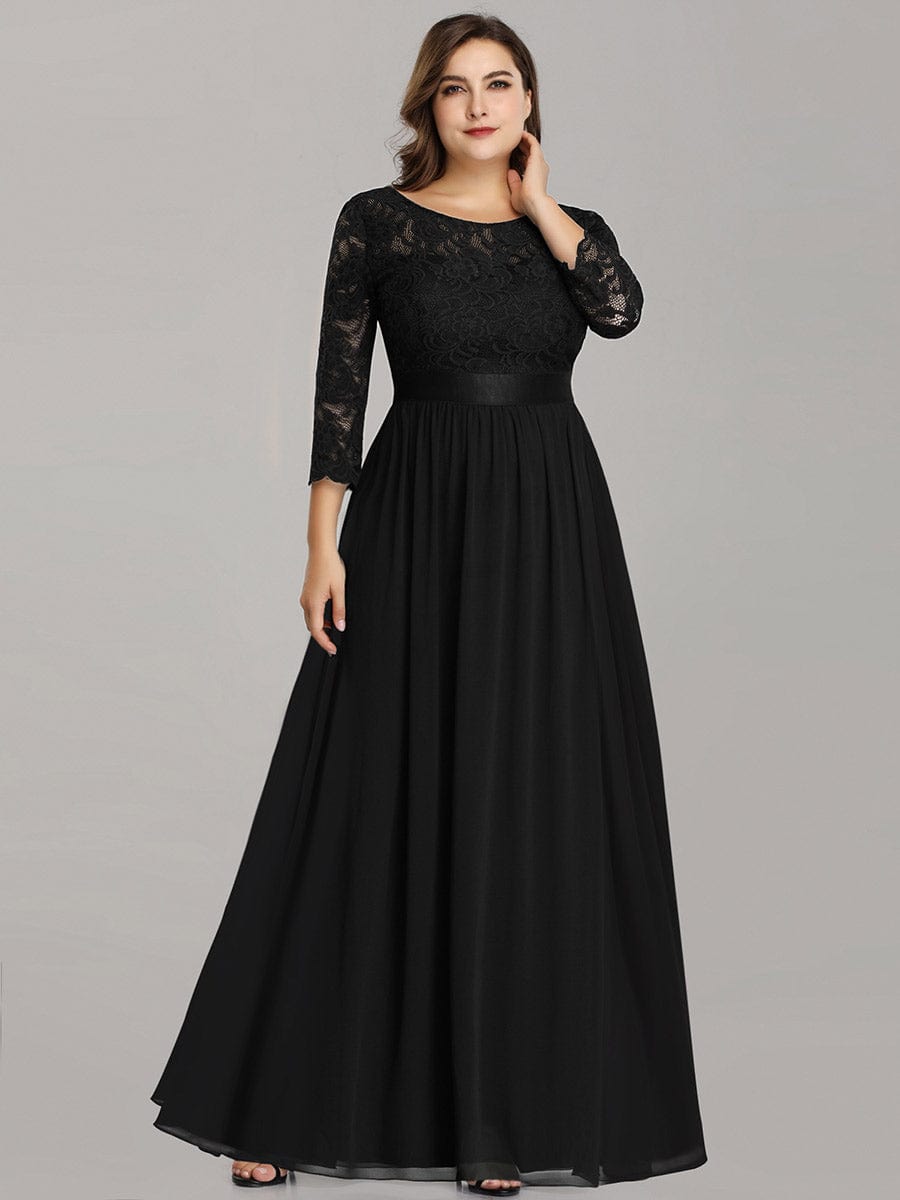 3/4 Sleeve Formal Dress from MsDressly