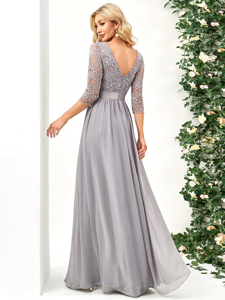 3/4 Sleeve Formal Dress from MsDressly