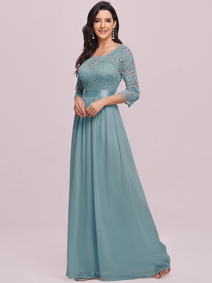 3/4 Sleeve Formal Dress from MsDressly