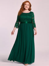 3/4 Sleeve Formal Dress from MsDressly