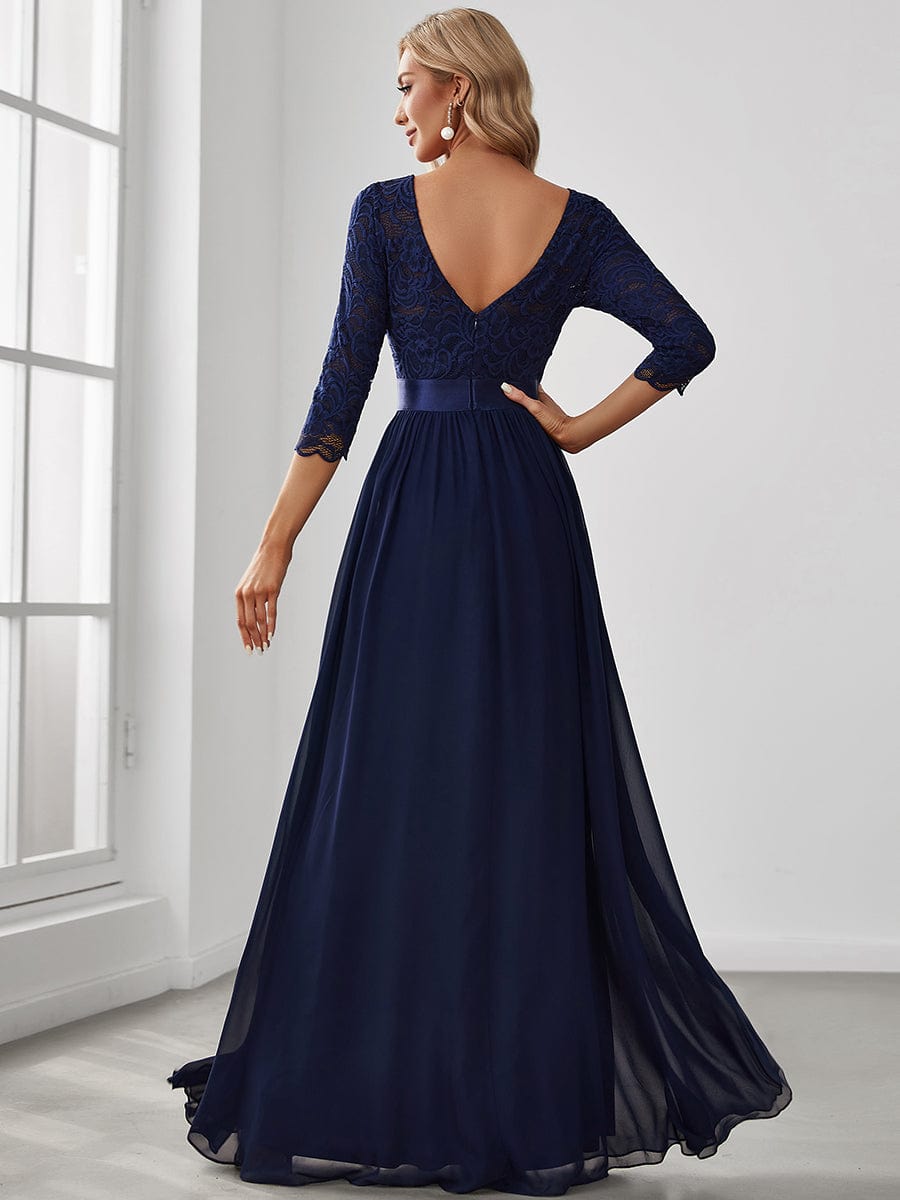 3/4 Sleeve Formal Dress from MsDressly