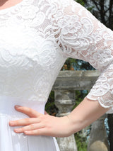 3/4 Sleeve Formal Dress from MsDressly