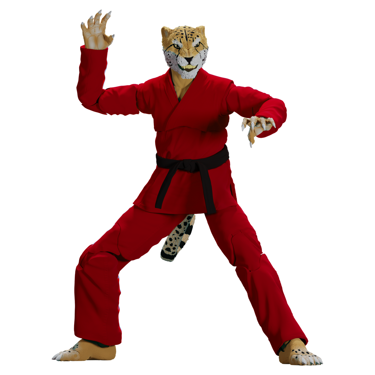 Zoo Jitsu Fighters Chico the Cheetah Action Figure from Icon Heroes
