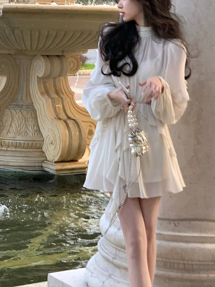 Chiffon Delight Mini Dress From Kawaii Stop