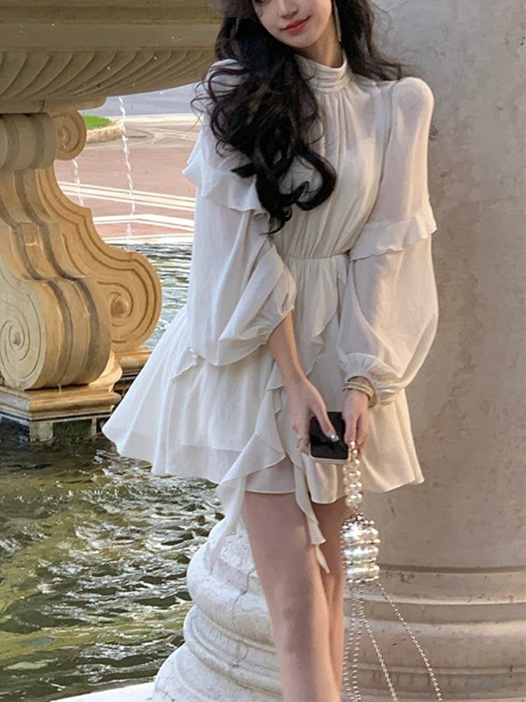 Chiffon Delight Mini Dress From Kawaii Stop