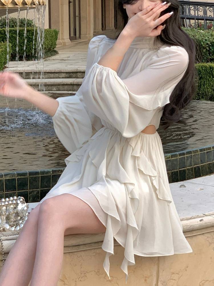 Chiffon Delight Mini Dress From Kawaii Stop