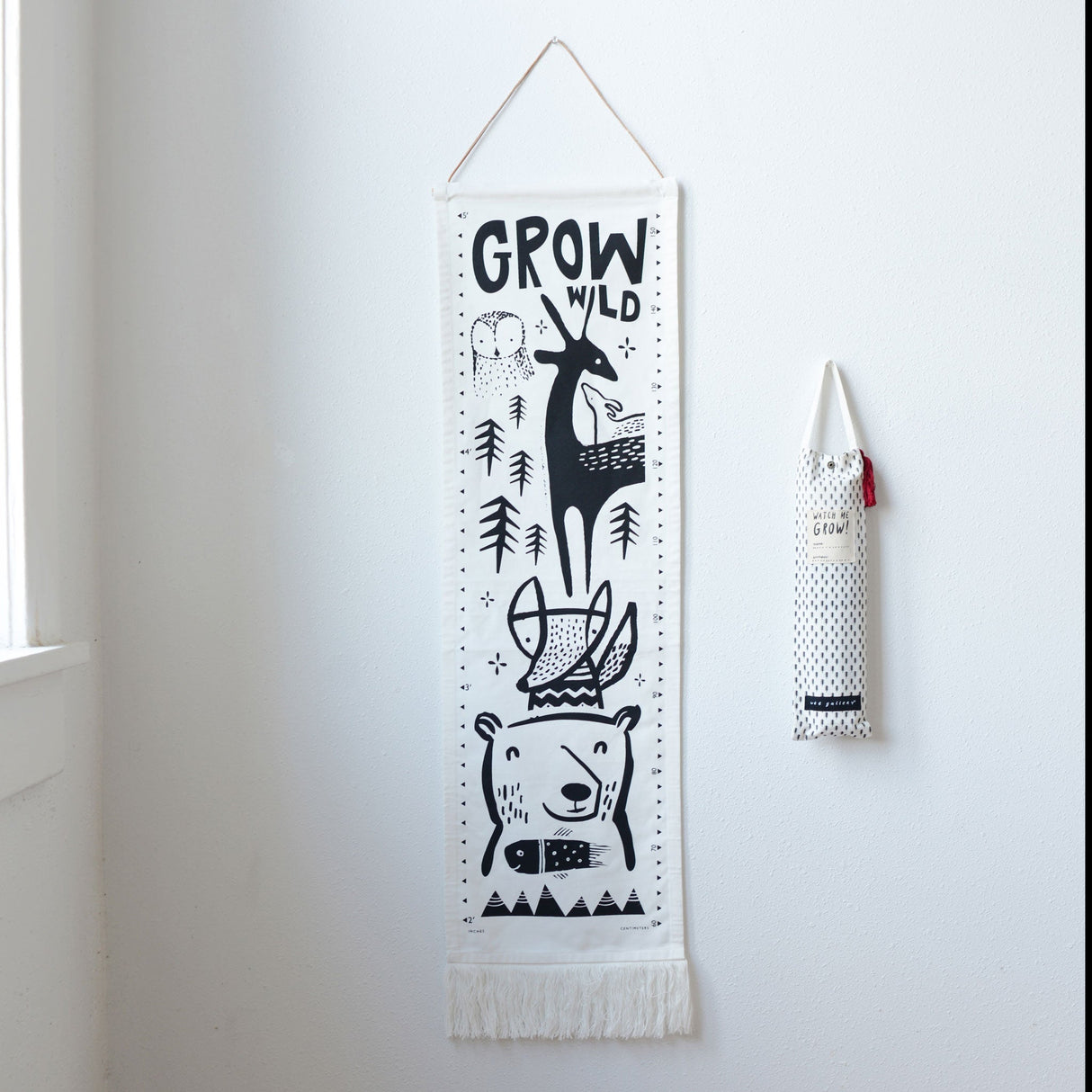 Canvas Growth Chart - Woodland From Wee Gallery
