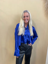 Chloe Satin Blouse From Arete Style