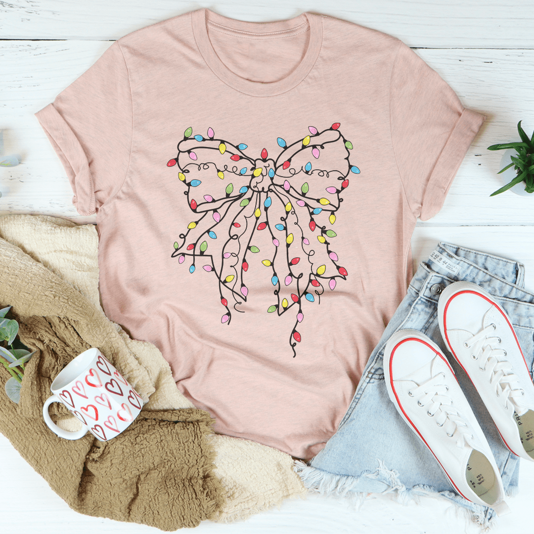 Christmas Bow Tee from Peachy Sunday