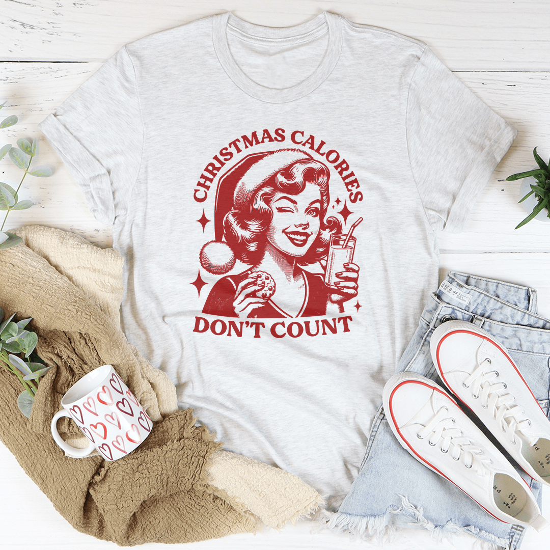 Christmas Calories Don't Count Tee from Peachy Sunday