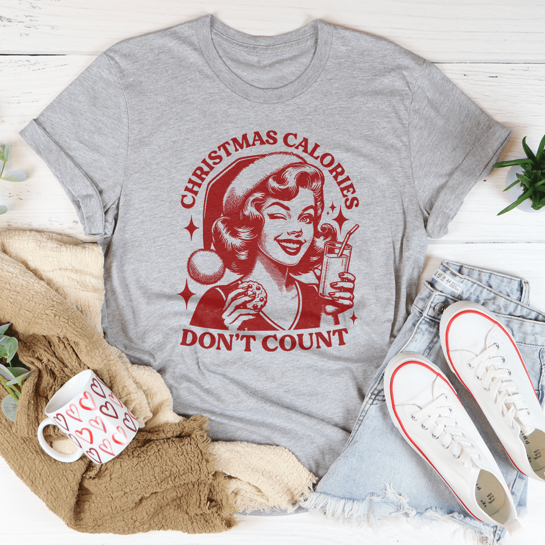 Christmas Calories Don't Count Tee from Peachy Sunday