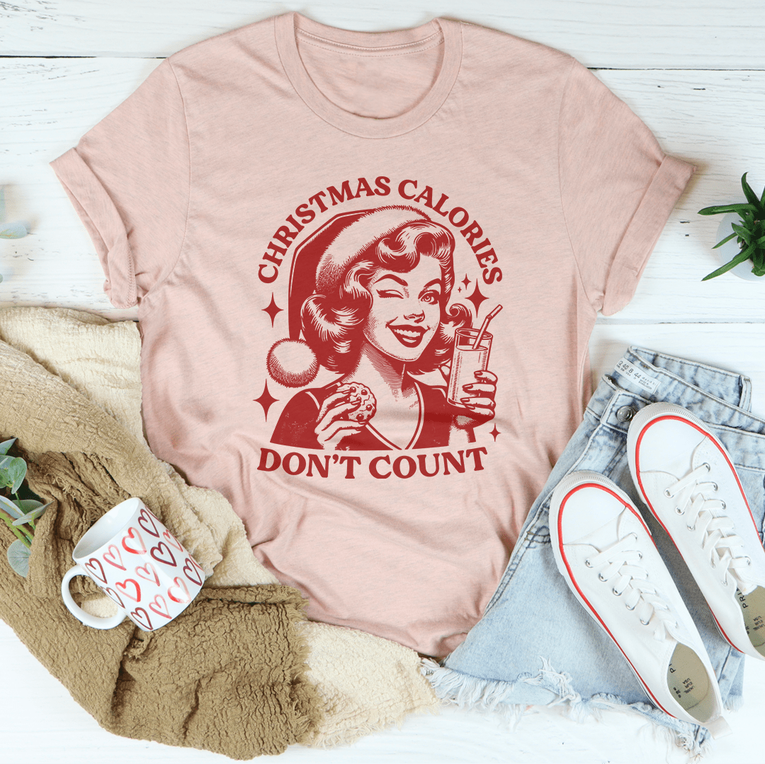 Christmas Calories Don't Count Tee from Peachy Sunday