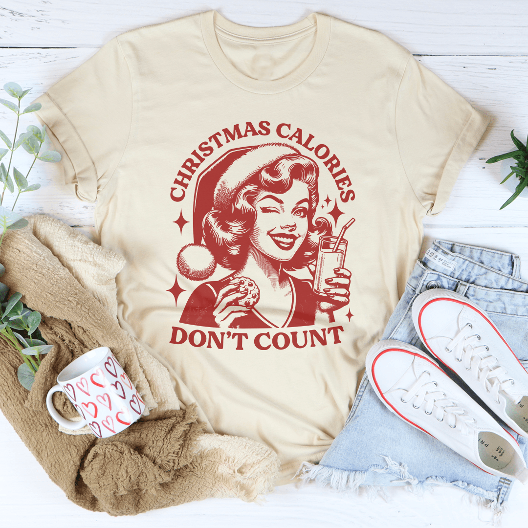 Christmas Calories Don't Count Tee from Peachy Sunday